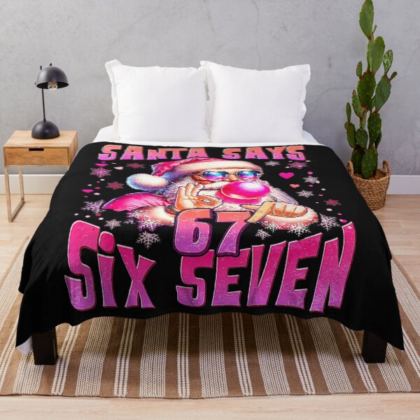 Item preview, Santa Says Six Seven Pink Christmas Meme designed and sold by FemmeForge.