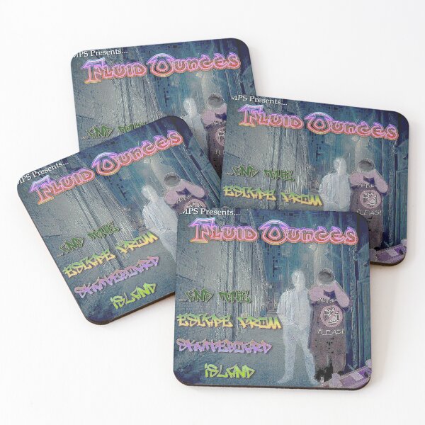 Item preview, Escape from Skateboard Island Cover Art designed and sold by Missing Persons Syndicate Official Merchandise.
