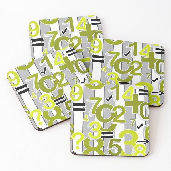 Item preview, Fun colorful arithmetic math bright retro pattern  designed and sold by fuzzyfox.