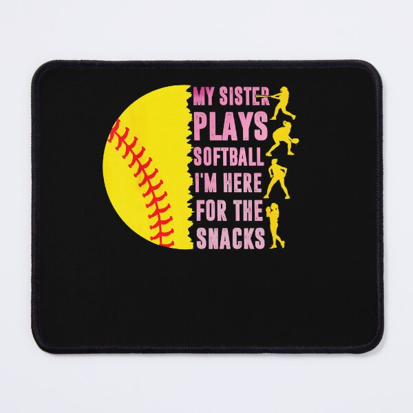 Item preview, Softball Sister T-Shirt – Bold I'm Here for the Snacks designed and sold by TinaMDedrick.