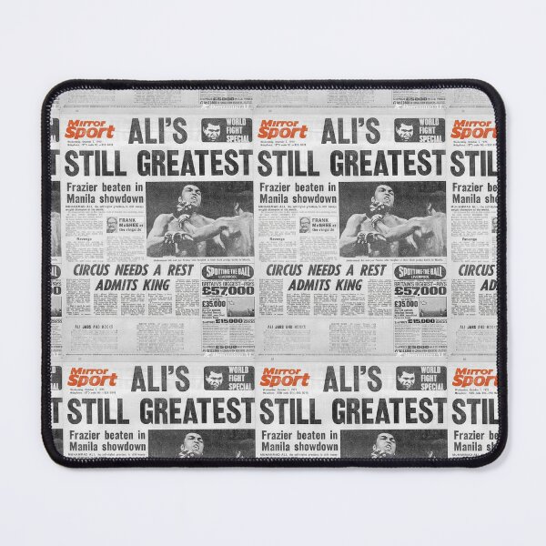 Item preview, Thrilla in Manila Mirror Sport Newspaper designed and sold by Abeshinobi.
