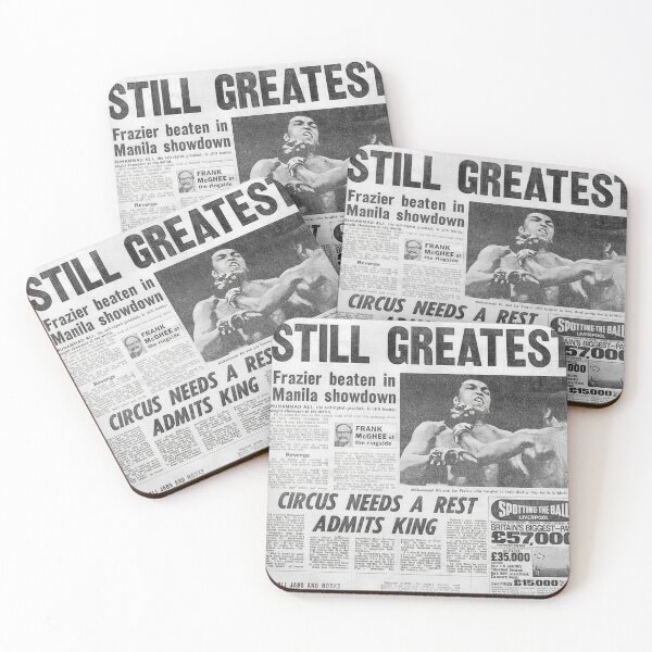 Item preview, Thrilla in Manila Mirror Sport Newspaper designed and sold by Abeshinobi.