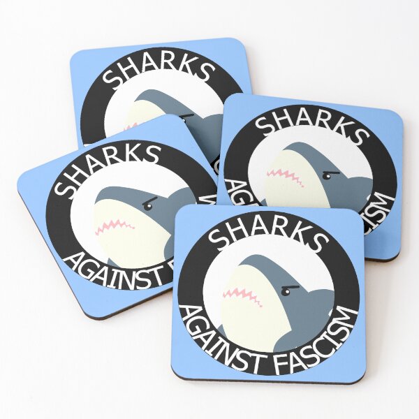 Item preview, Sharks Against Fascism designed and sold by AzirSerinus.