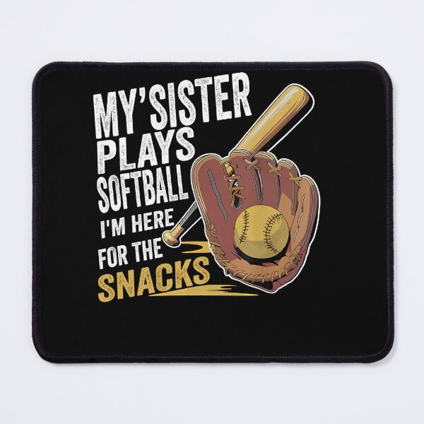 Item preview, Softball Sister Shirt – Funny Glove & Snacks Design designed and sold by LashondaGreen89.