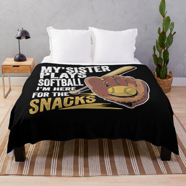 Item preview, Softball Sister Shirt – Funny Glove & Snacks Design designed and sold by LashondaGreen89.
