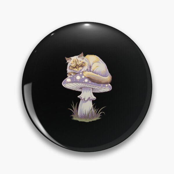 Item preview, Cat On Glowing Mushroom designed and sold by EricaMaude1.