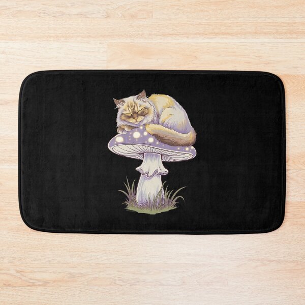 Item preview, Cat On Glowing Mushroom designed and sold by EricaMaude1.