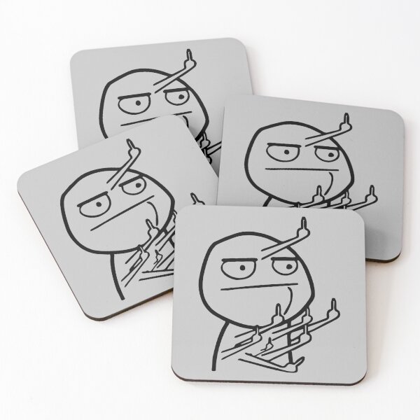 Item preview, Troll Middle Finger Meme - Funny Meme designed and sold by keviacevarya.