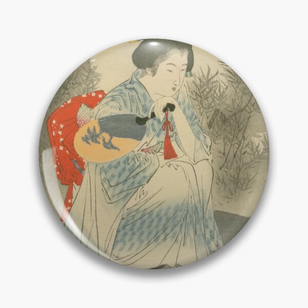 Aperçu de l'œuvre Imayo Bijin — Beauté traditionnelle japonaise (Reproduction d'une estampe sur bois de 1898) n° 12 créée et vendue par Yohei-Studio.