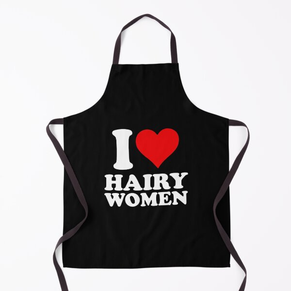Item preview, I Heart Hairy Women - Funny Saying designed and sold by diannitagemvi.