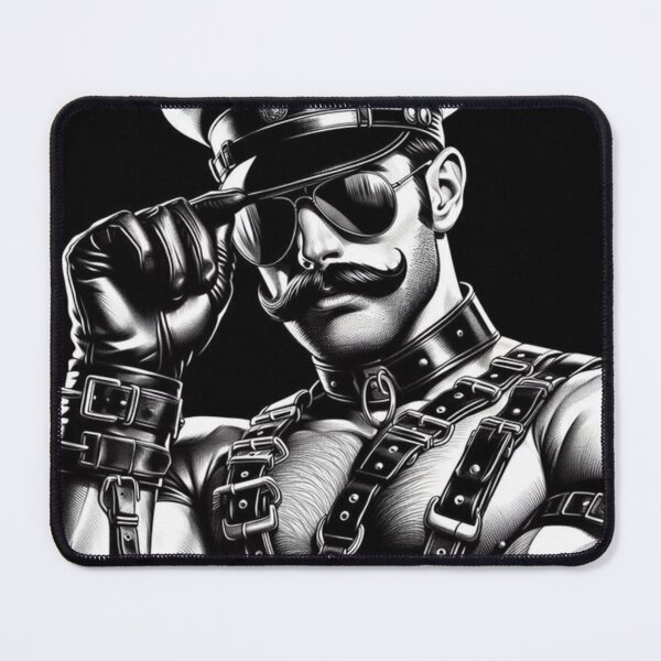 Item preview, Gay Leather Daddy In Control Tom of Finland Tribute Berlin German Pride Graphic Design designed and sold by ItsAKinkThing.
