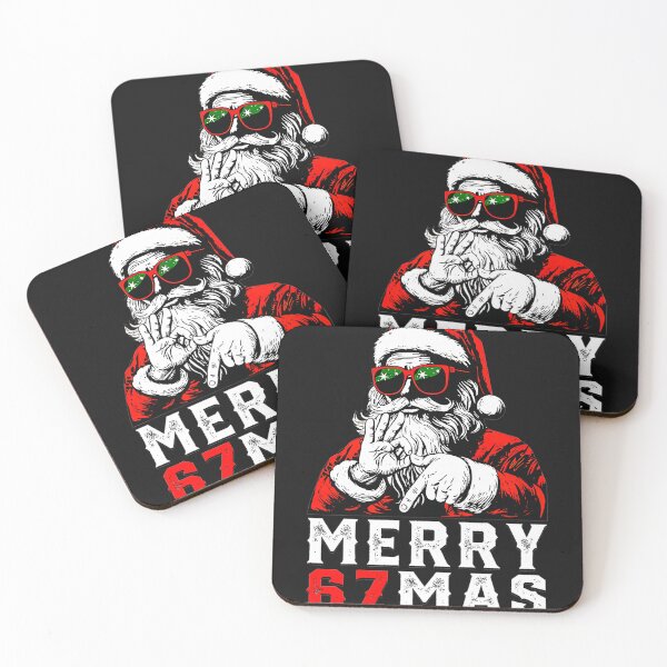 Item preview, Merry 67mas Funny Santa Christmas Design designed and sold by FemmeForge.