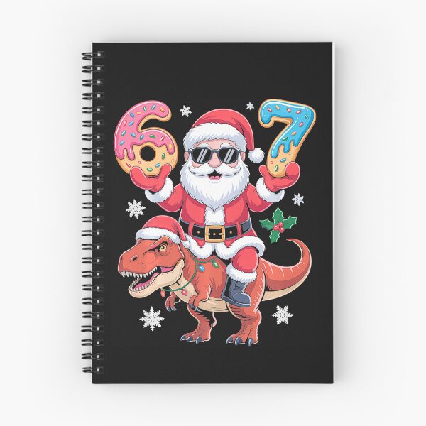 Item preview, Funny Christmas 67 Santa Riding Dinosaur Design designed and sold by FemmeForge.