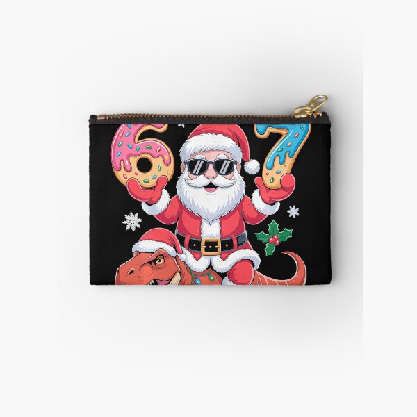 Item preview, Funny Christmas 67 Santa Riding Dinosaur Design designed and sold by FemmeForge.