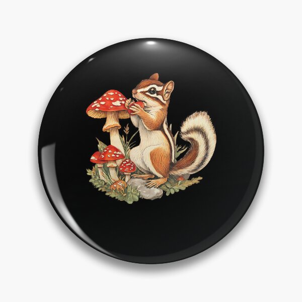Item preview, Chipmunk Mushroom Nature Lover designed and sold by EarlineImogene.