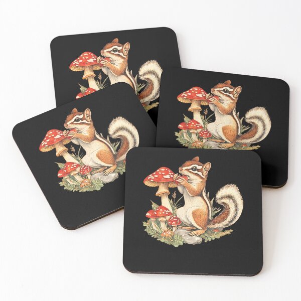 Item preview, Chipmunk Mushroom Nature Lover designed and sold by EarlineImogene.
