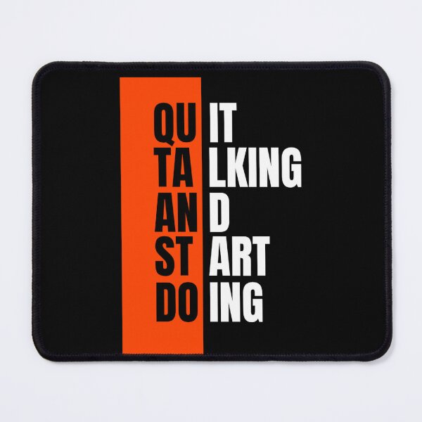 Item preview, Quit Talking And Start Doing - Bold Motivational Typography Graphic Tee designed and sold by GenZFashion000.