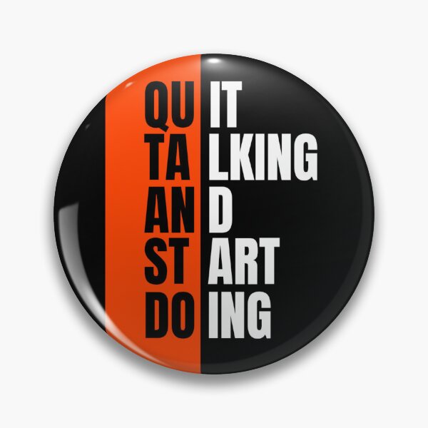 Item preview, Quit Talking And Start Doing - Bold Motivational Typography Graphic Tee designed and sold by GenZFashion000.