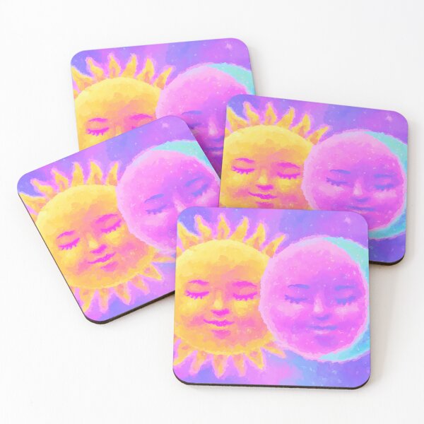 Item preview, Pastel Sun and Moon Celestial Art designed and sold by MissKosmic's Shop.