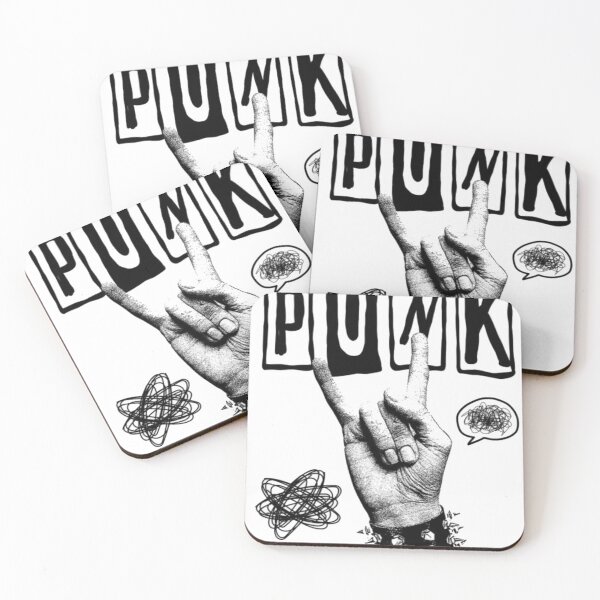 Item preview, PUNK Rock On Hand Gesture - Studded Wristband Grunge Graphic Tee designed and sold by GenZFashion000.