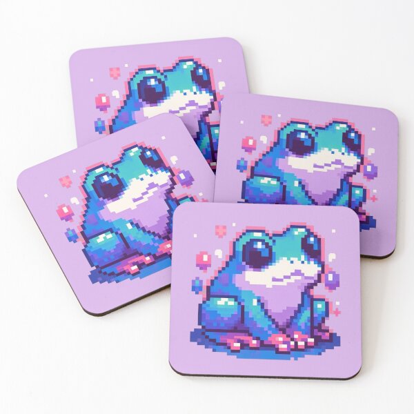 Item preview, Cute Jungle Frog Pixel Art  designed and sold by Vibrantpixel47.