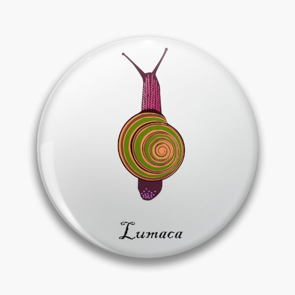 Item preview, Lumaca – Colorful Snail Art with Spiral Shell Charm designed and sold by denip.