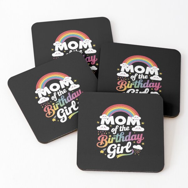 Item preview, Mom of The Birthday Girl Rainbow B-Day Matching  designed and sold by lilLilaBatArt.