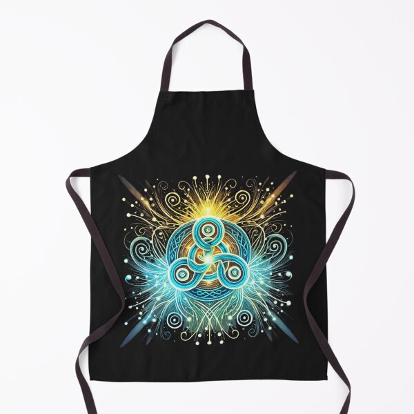 Item preview, Radiant Celtic Triskelion with Neon Energy Lines designed and sold by CelticSoulShop.
