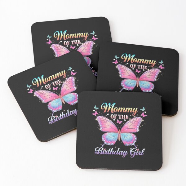 Item preview, Mommy of The Birthday for Girl Butterfly Matching Family  designed and sold by lilLilaBatArt.