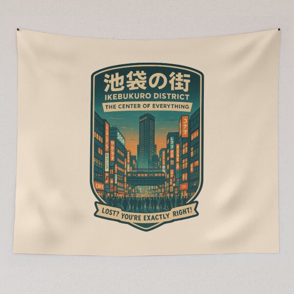 Item preview, Ikebukuro Streets Pulse With Life designed and sold by EdvvinStudios.