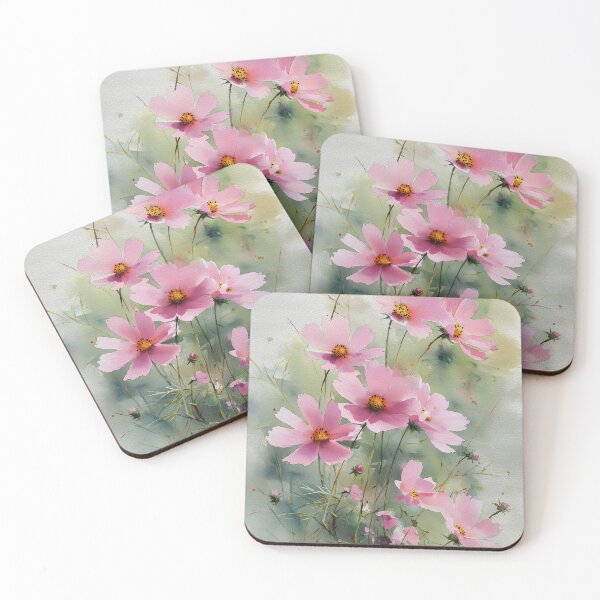 Item preview, Delicate Pink Cosmos in Bloom designed and sold by laurashawart.