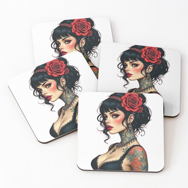 Item preview, TATTOOED BEAUTY AND PASSIONATE ROSE designed and sold by METAPHORS-VI.