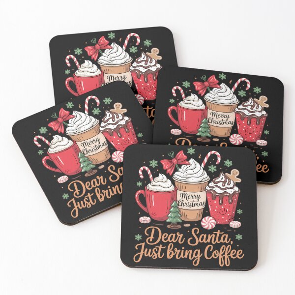 Item preview, Santa Just Bring Coffees Christmas Funny Coffees Lovers designed and sold by Turbotine.