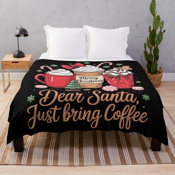 Item preview, Santa Just Bring Coffees Christmas Funny Coffees Lovers designed and sold by Turbotine.