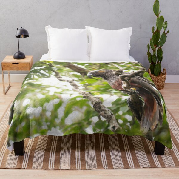 Item preview, Kākā parrot in green tree designed and sold by GivernyKate.