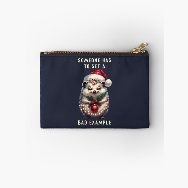 Item preview, Someone Has To Set A Bad Example Christmas Hedgehog -v1 designed and sold by SolaoLab.