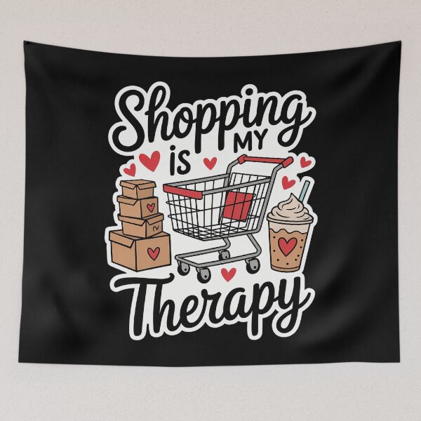 Item preview, Shopping Is My Therapy Funny Shopping Lovers designed and sold by Turbotine.