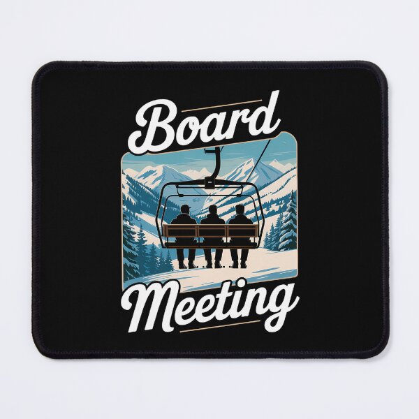 Item preview, Snowboard Board Meeting Ski Lift Skier Winter Sports designed and sold by Turbotine.