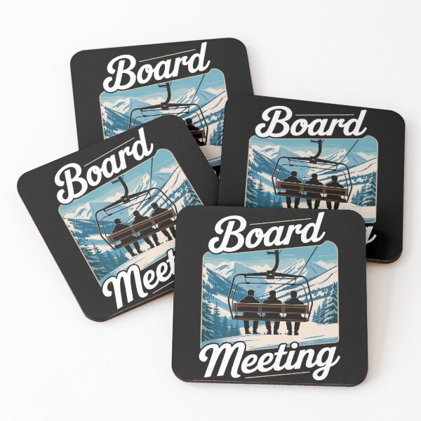 Item preview, Snowboard Board Meeting Ski Lift Skier Winter Sports designed and sold by Turbotine.
