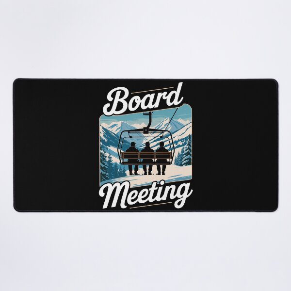 Item preview, Snowboard Board Meeting Ski Lift Skier Winter Sports designed and sold by Turbotine.