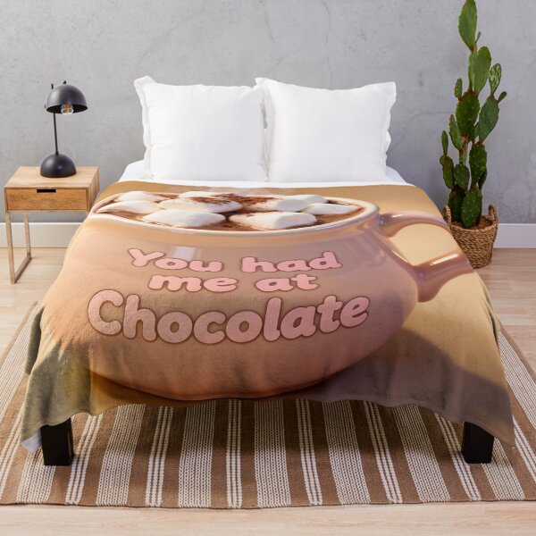 Item preview, You Had Me at Chocolate – Cozy Hot Cocoa Mug with Marshmallows designed and sold by Buttonquill.