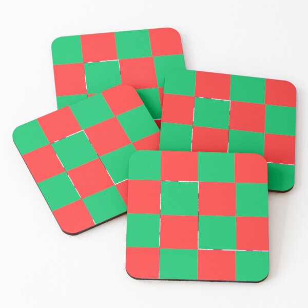 Item preview, Red and Green Checkered Pattern – Festive Geometric Design designed and sold by HopeAndHustle.
