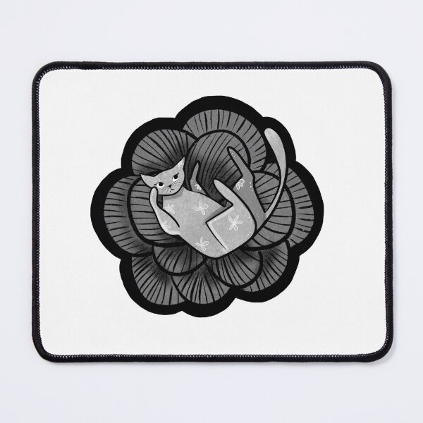 Item preview, Sticker - Cat flower designed and sold by Ink-art-S.