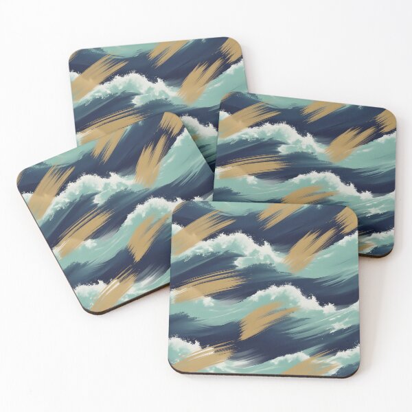 Item preview, Ocean Brush Waves designed and sold by Kaleidoscope Print.