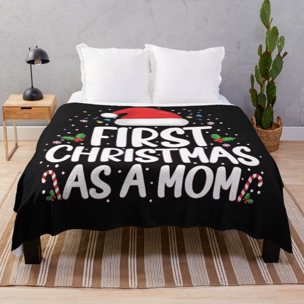 Item preview, First Christmas as a Mom Holiday Design – Festive New Mother Celebration Artwork designed and sold by StarprintTees.