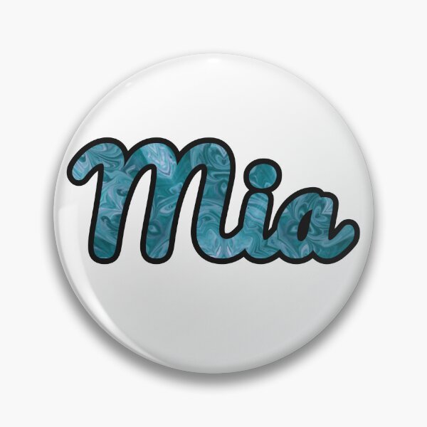 Item preview, Mia - Name - Marbled Blue designed and sold by SCArtAndGames.