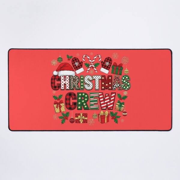 Item preview, Christmas Crew Buffalo Plaid Typography | Festive Holiday Lettering Design designed and sold by Lydatrend Fashion.