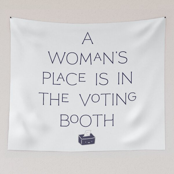 Item preview, a woman's place - vote designed and sold by martysnotnaked.
