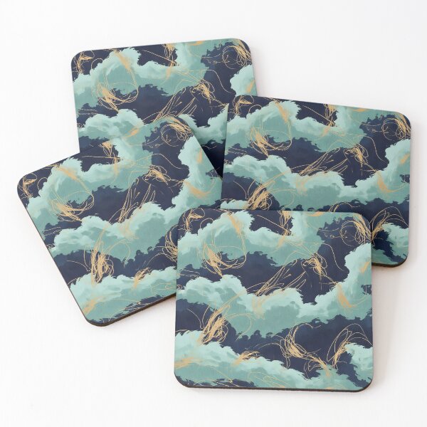 Item preview, Turquoise Wave Motion designed and sold by Kaleidoscope Print.