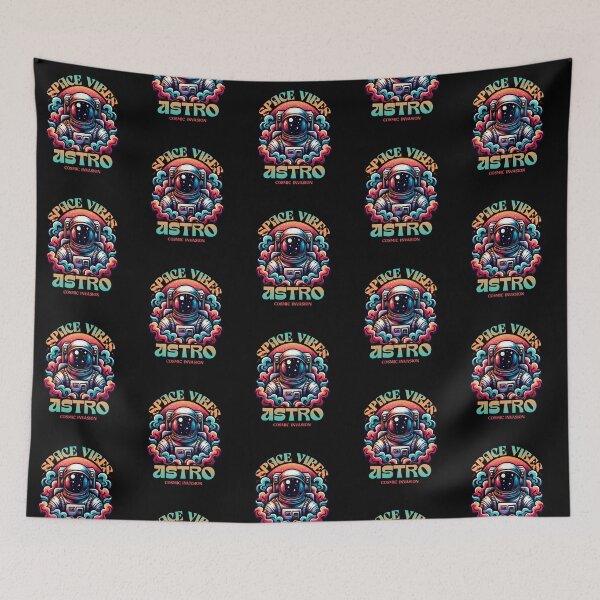 Item preview, "Cosmic Invasion" Retro Astronaut - Space Vibes Astro designed and sold by SNKZAPPAREL.